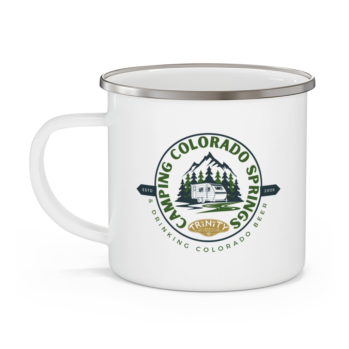 Camping Colorado Springs Drinking Colorado Beer Enamel Camping Mug