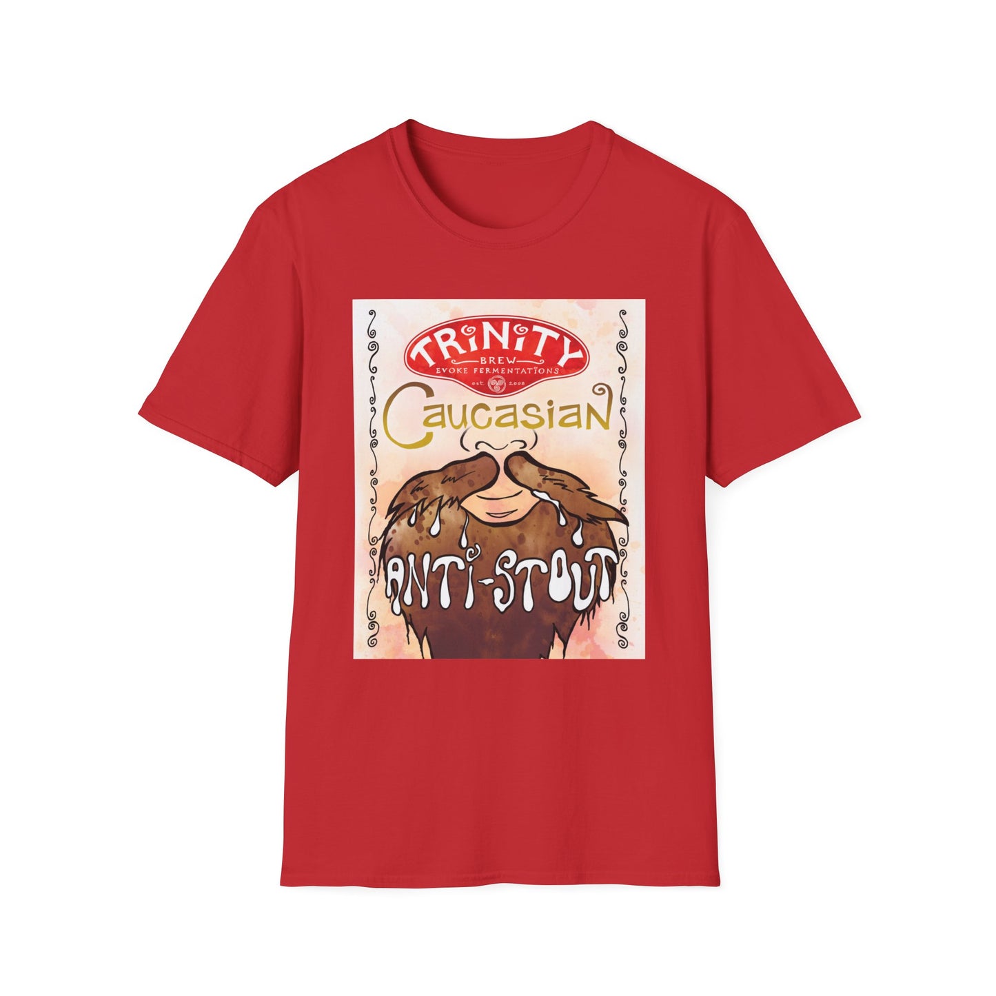 TRiNiTY Caucasian Anti-Stout (Darker Colors) - Unisex Softstyle T-Shirt