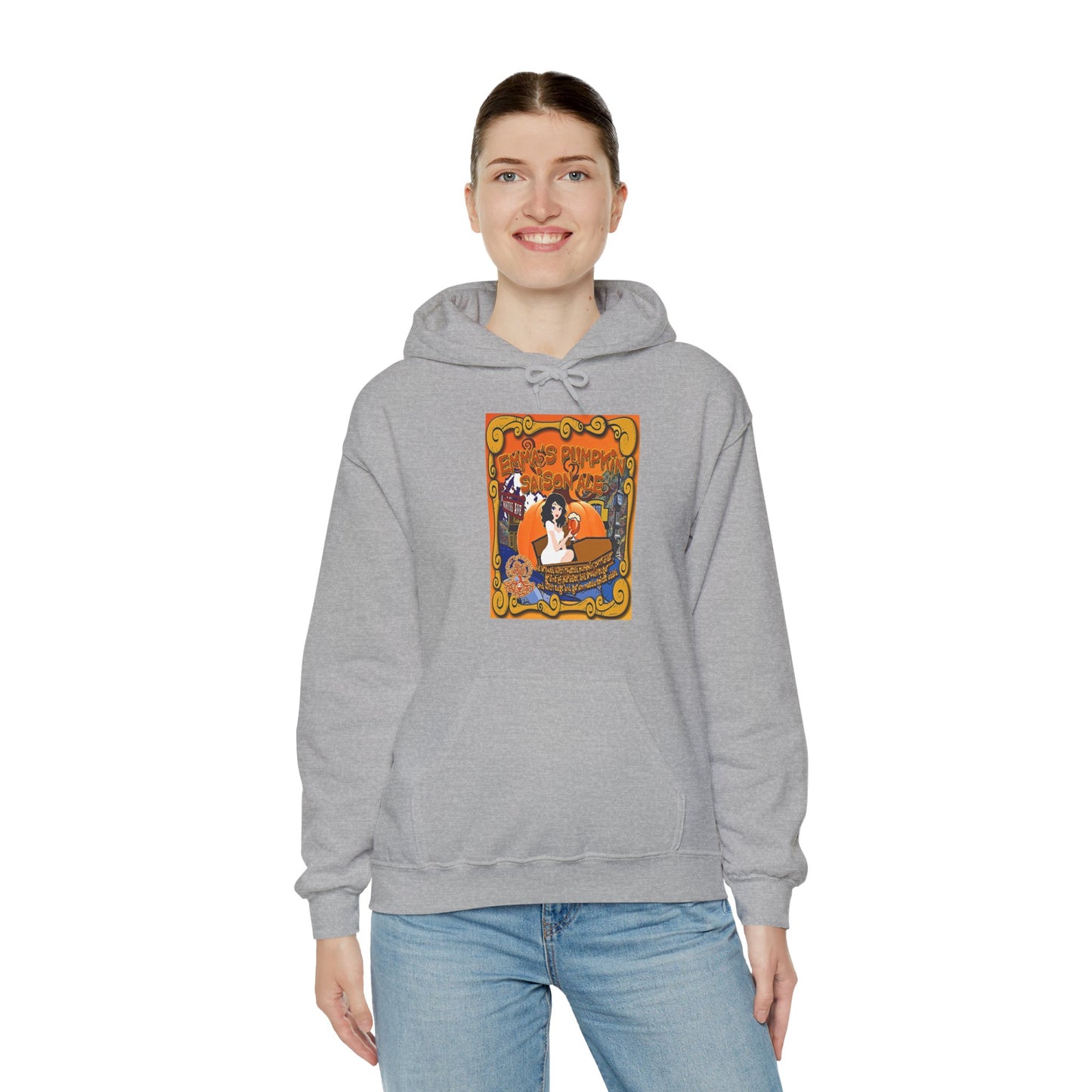 TRiNiTY Emma's Coffin Pumpkin Ale - Unisex Heavy Blend™ Hooded Sweatshirt