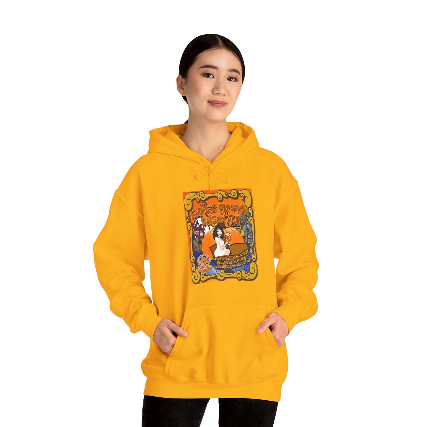 TRiNiTY Emma's Coffin Pumpkin Ale - Unisex Heavy Blend™ Hooded Sweatshirt