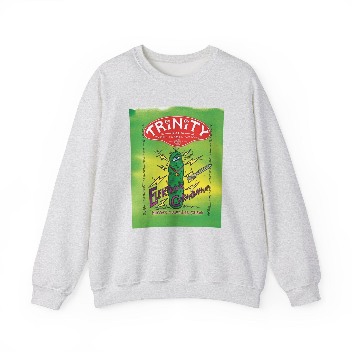 TRiNiTY Electrick Cukumbahh (Lighter Colors) - Unisex Heavy Blend™ Crewneck Sweatshirt