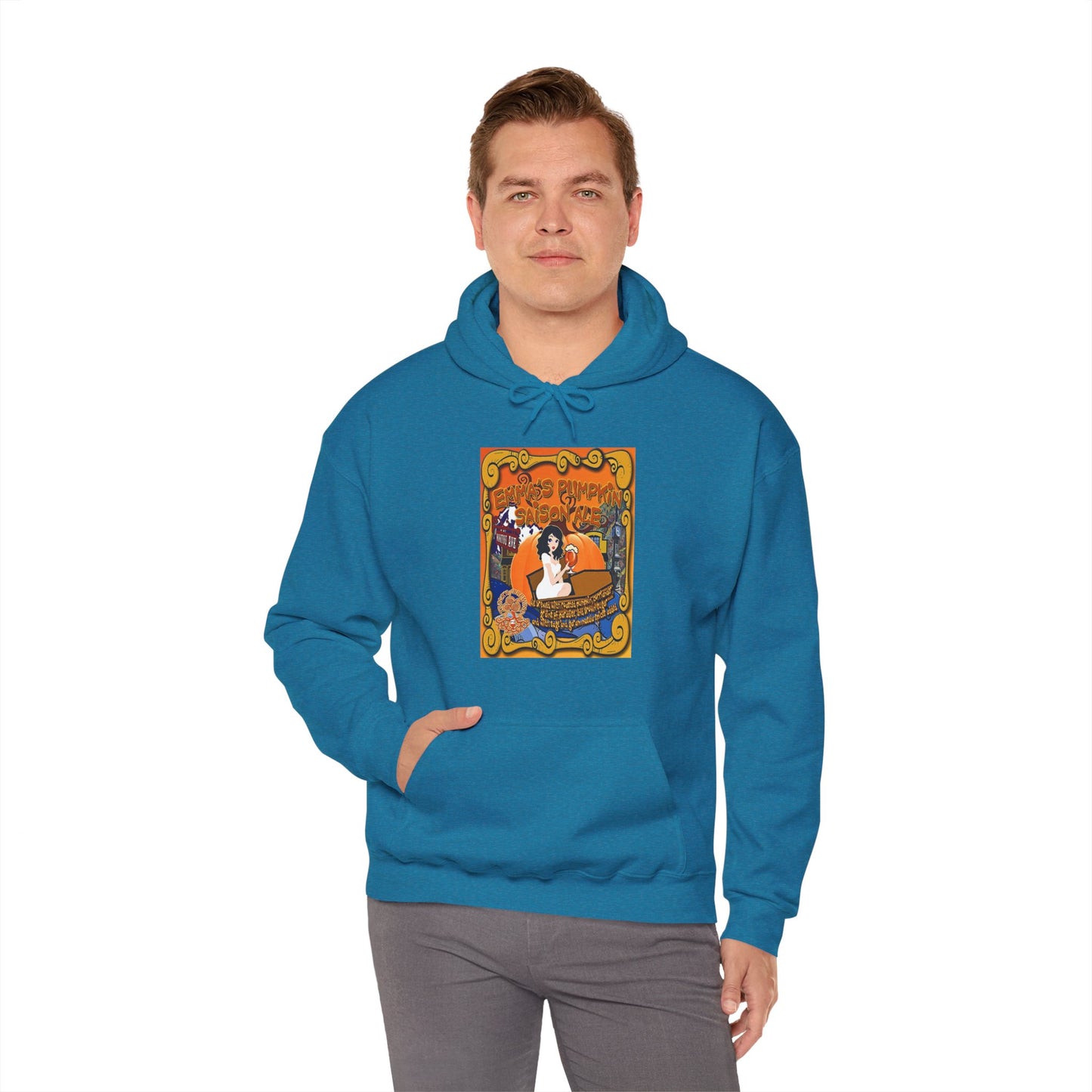 TRiNiTY Emma's Coffin Pumpkin Ale - Unisex Heavy Blend™ Hooded Sweatshirt