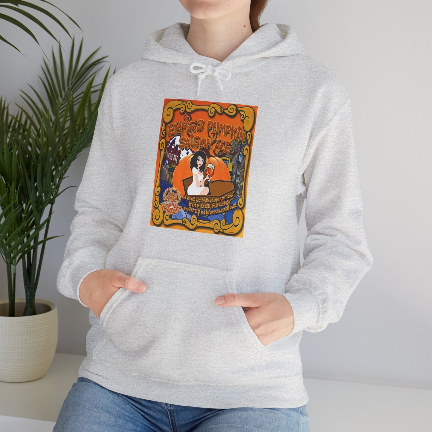 TRiNiTY Emma's Coffin Pumpkin Ale - Unisex Heavy Blend™ Hooded Sweatshirt