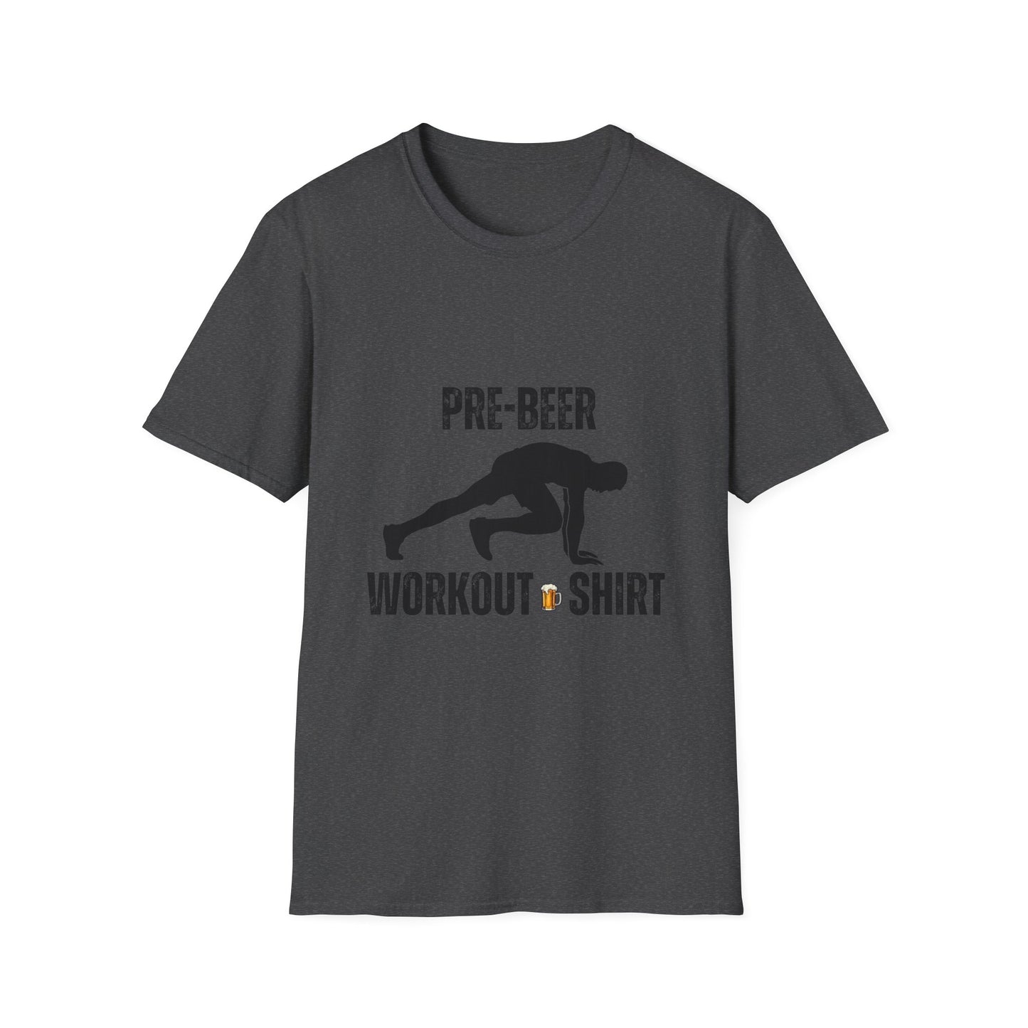 Pre-Beer Workout T-Shirt, Fun Fitness Tee, Unisex Athletic Shirt, Workout Clothing, Beer Lover's Gift, Gym Apparel