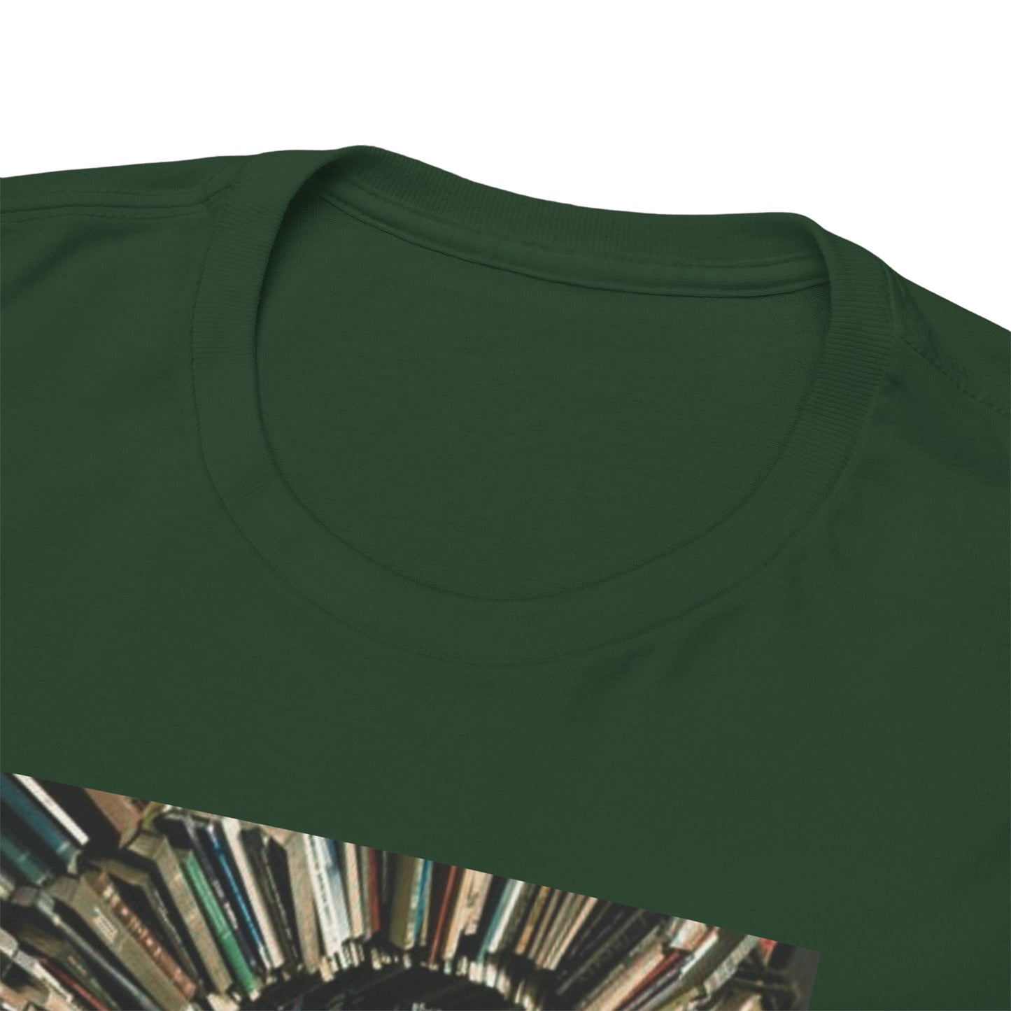 TRiNiTY Book Arch (Red Logo on Back) - Unisex Heavy Cotton Tee