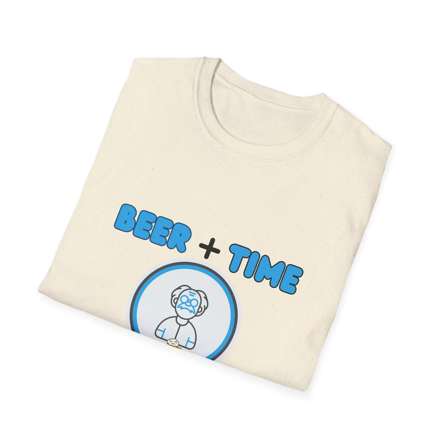Beer Plus Time Equals Beertime Unisex T-Shirt, Fun Casual Tee, Gift for Beer Lovers, Perfect for Parties, Summer Barbecues, Comfortable Everyday Wear