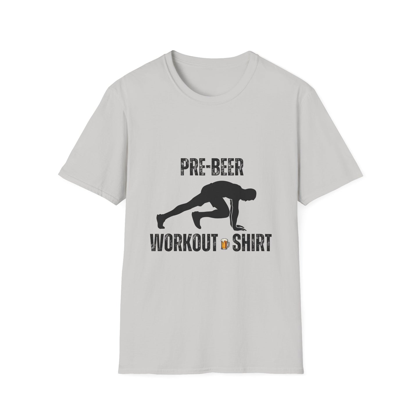 Pre-Beer Workout T-Shirt, Fun Fitness Tee, Unisex Athletic Shirt, Workout Clothing, Beer Lover's Gift, Gym Apparel