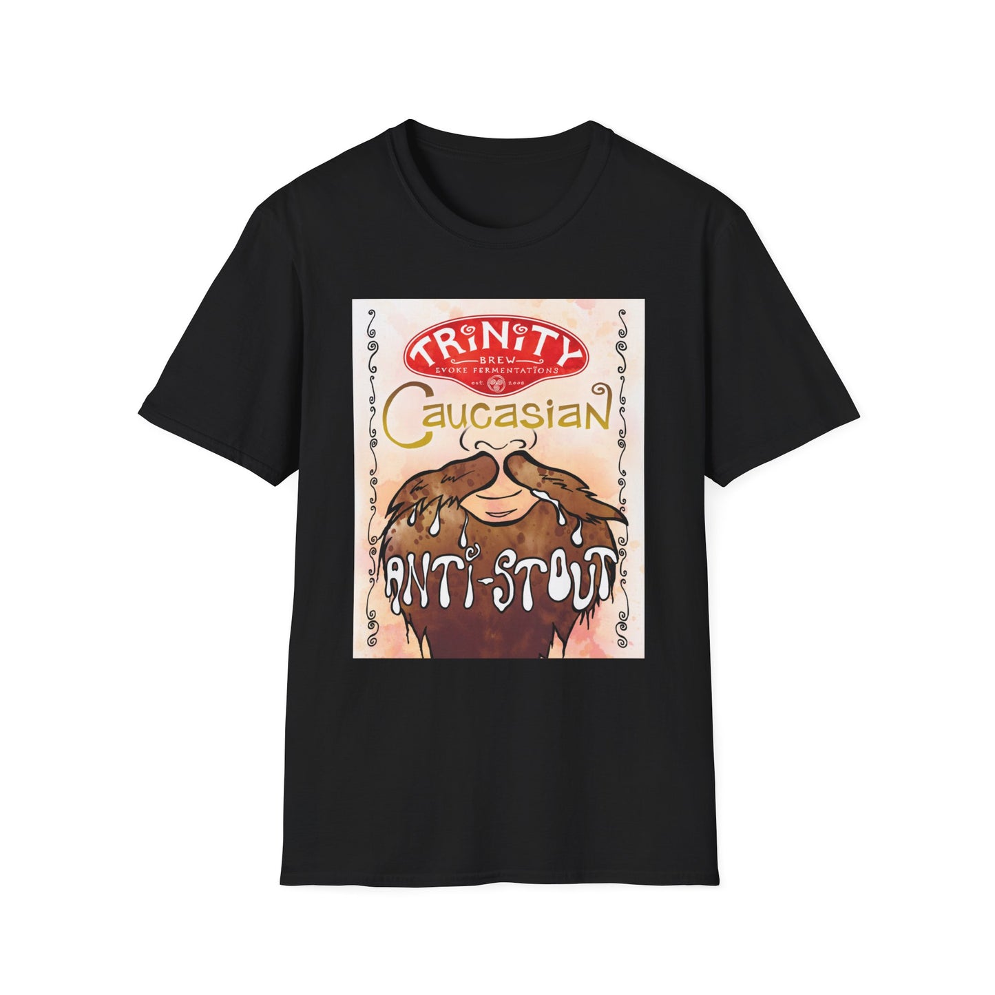 TRiNiTY Caucasian Anti-Stout (Darker Colors) - Unisex Softstyle T-Shirt