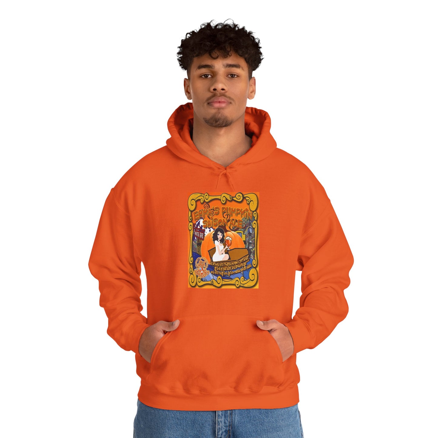 TRiNiTY Emma's Coffin Pumpkin Ale - Unisex Heavy Blend™ Hooded Sweatshirt