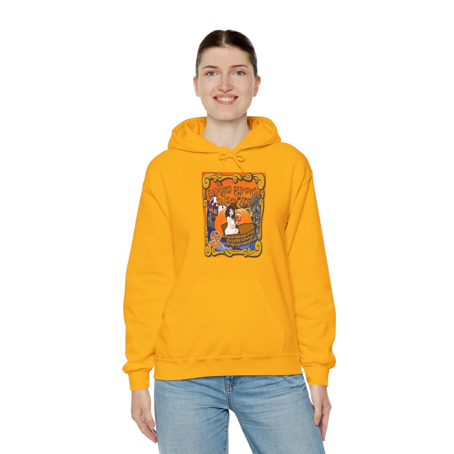 TRiNiTY Emma's Coffin Pumpkin Ale - Unisex Heavy Blend™ Hooded Sweatshirt