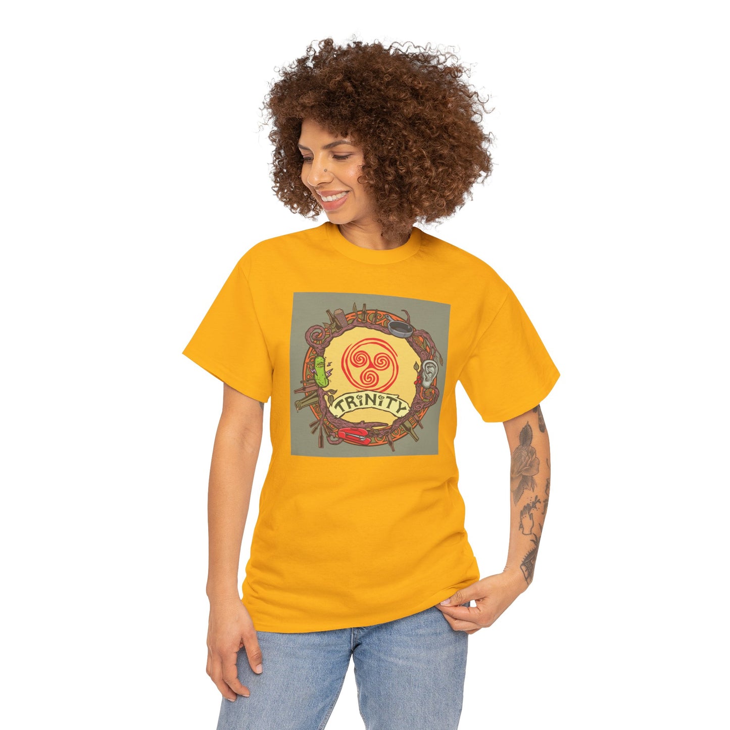 TRiNiTY Retro Logo - Unisex Heavy Cotton Tee