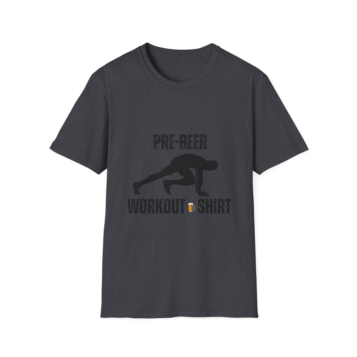 Pre-Beer Workout T-Shirt, Fun Fitness Tee, Unisex Athletic Shirt, Workout Clothing, Beer Lover's Gift, Gym Apparel