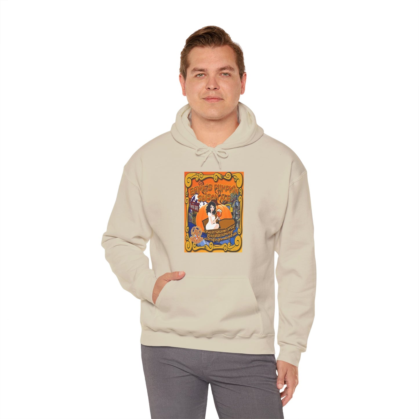TRiNiTY Emma's Coffin Pumpkin Ale - Unisex Heavy Blend™ Hooded Sweatshirt