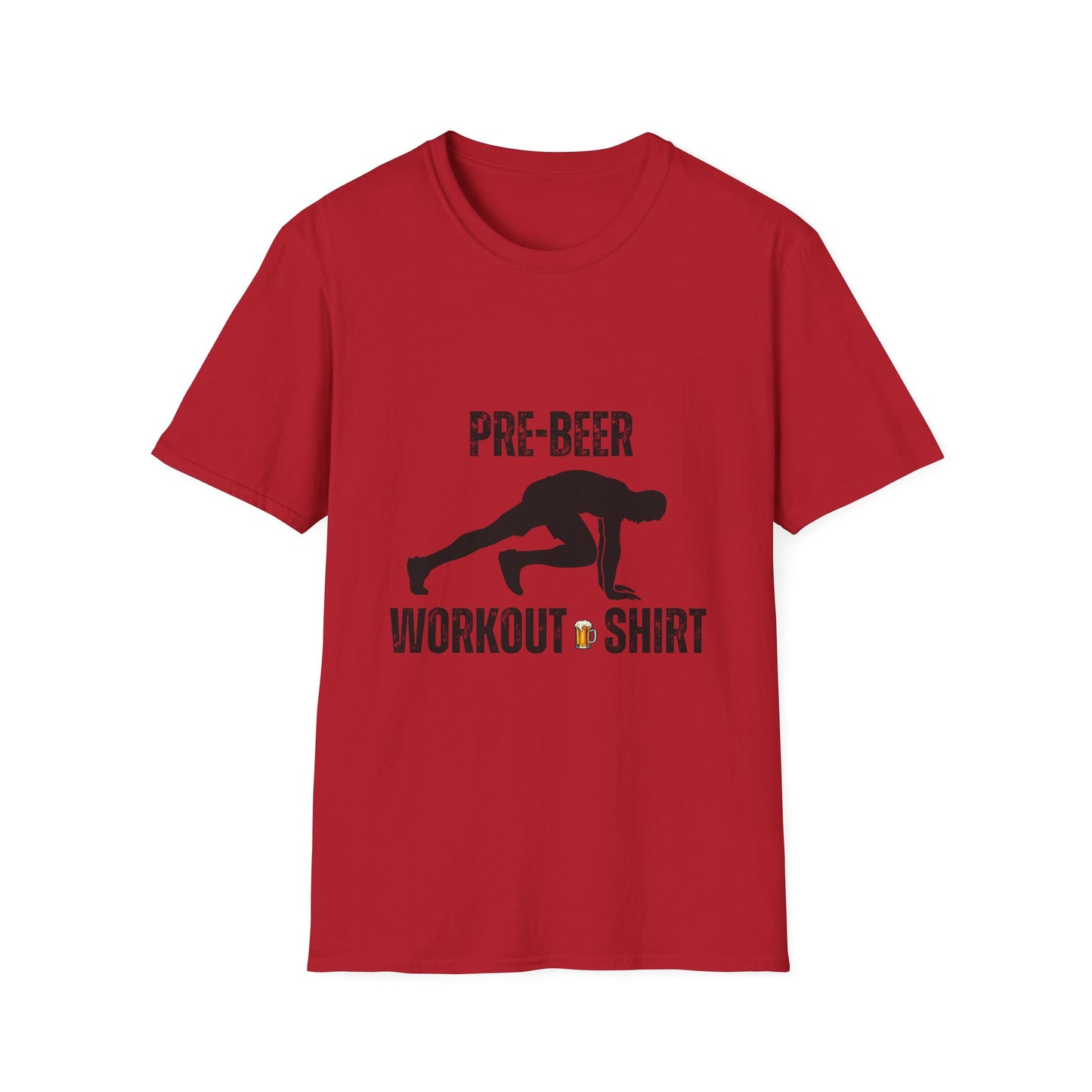 Pre-Beer Workout T-Shirt, Fun Fitness Tee, Unisex Athletic Shirt, Workout Clothing, Beer Lover's Gift, Gym Apparel