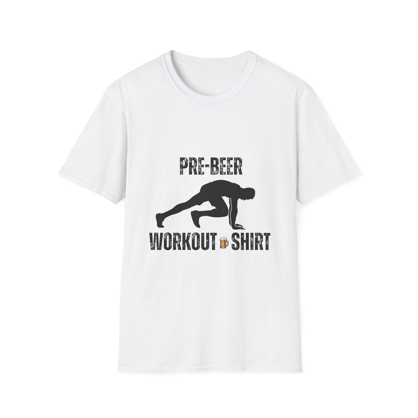 Pre-Beer Workout T-Shirt, Fun Fitness Tee, Unisex Athletic Shirt, Workout Clothing, Beer Lover's Gift, Gym Apparel