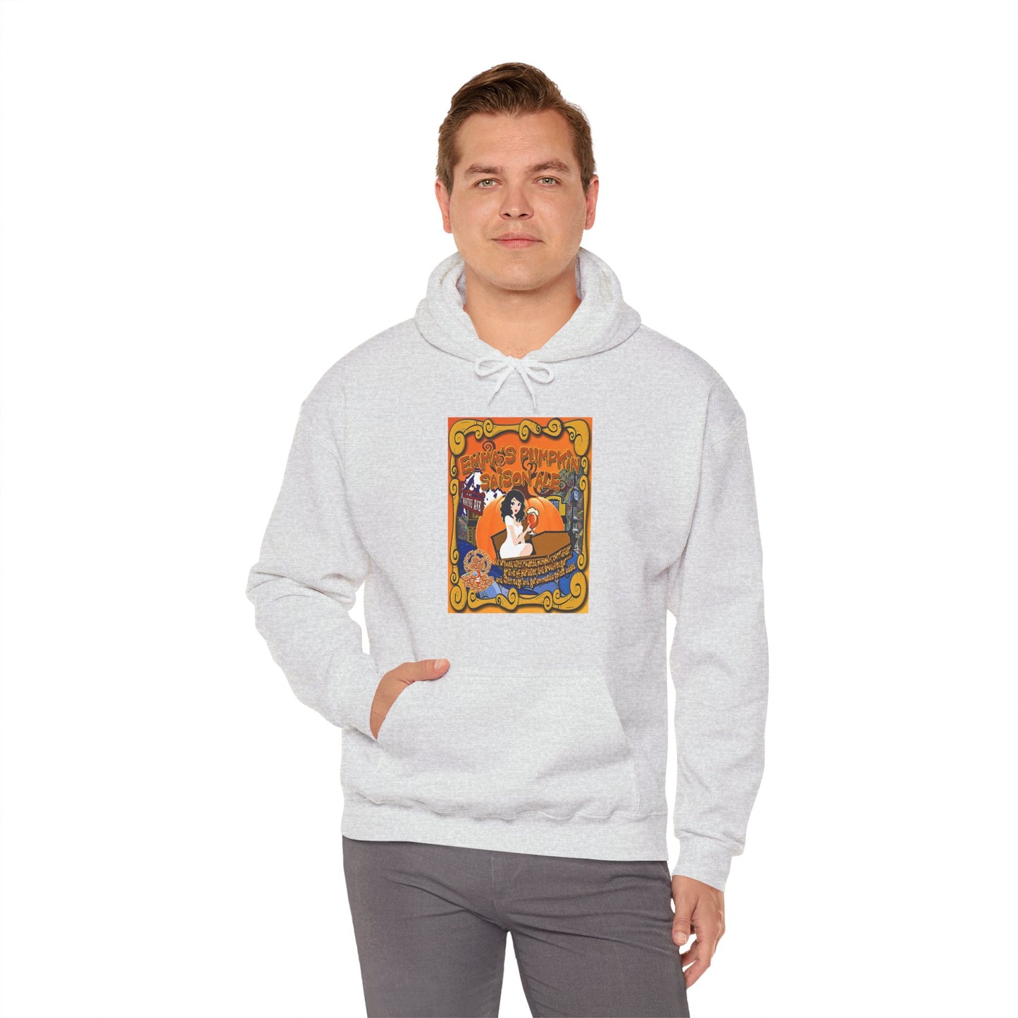 TRiNiTY Emma's Coffin Pumpkin Ale - Unisex Heavy Blend™ Hooded Sweatshirt