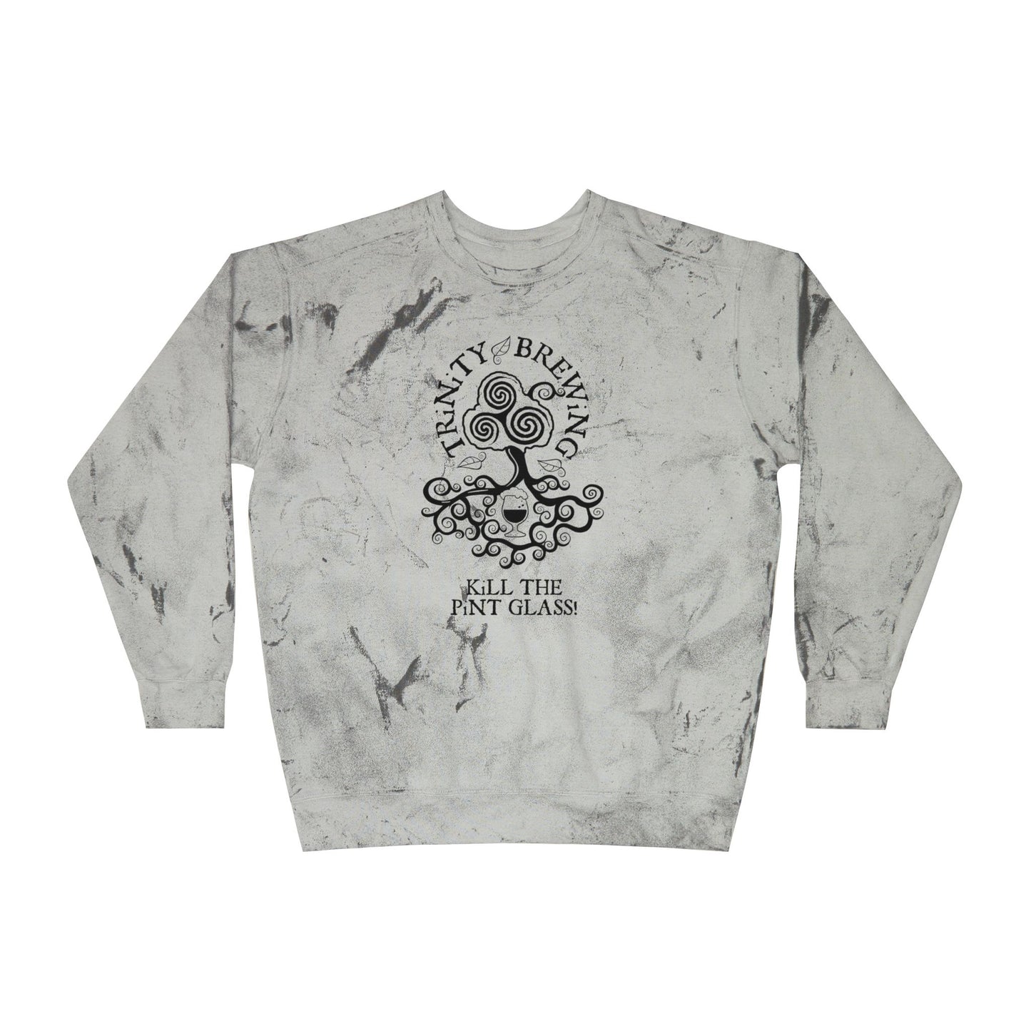TRiNiTY Kill the Pint Glass! - Unisex Color Blast Crewneck Sweatshirt