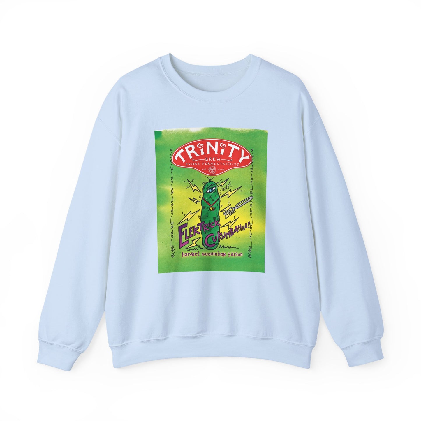 TRiNiTY Electrick Cukumbahh (Lighter Colors) - Unisex Heavy Blend™ Crewneck Sweatshirt