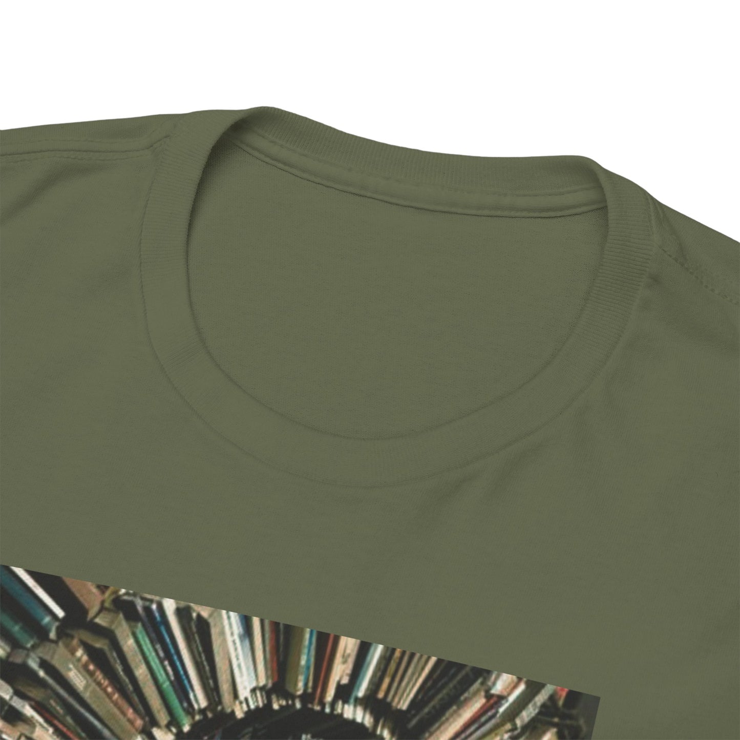 TRiNiTY Book Arch (Red Logo on Back) - Unisex Heavy Cotton Tee
