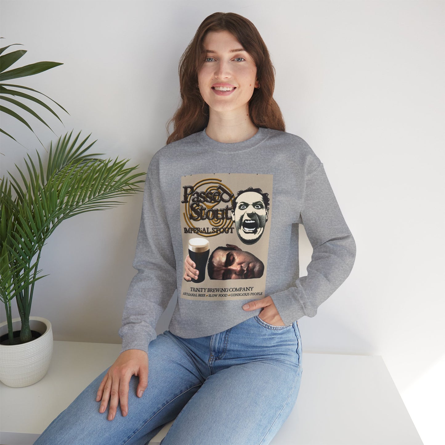 TRiNiTY Passed Stout Imperial Stout - Unisex Heavy Blend™ Crewneck Sweatshirt