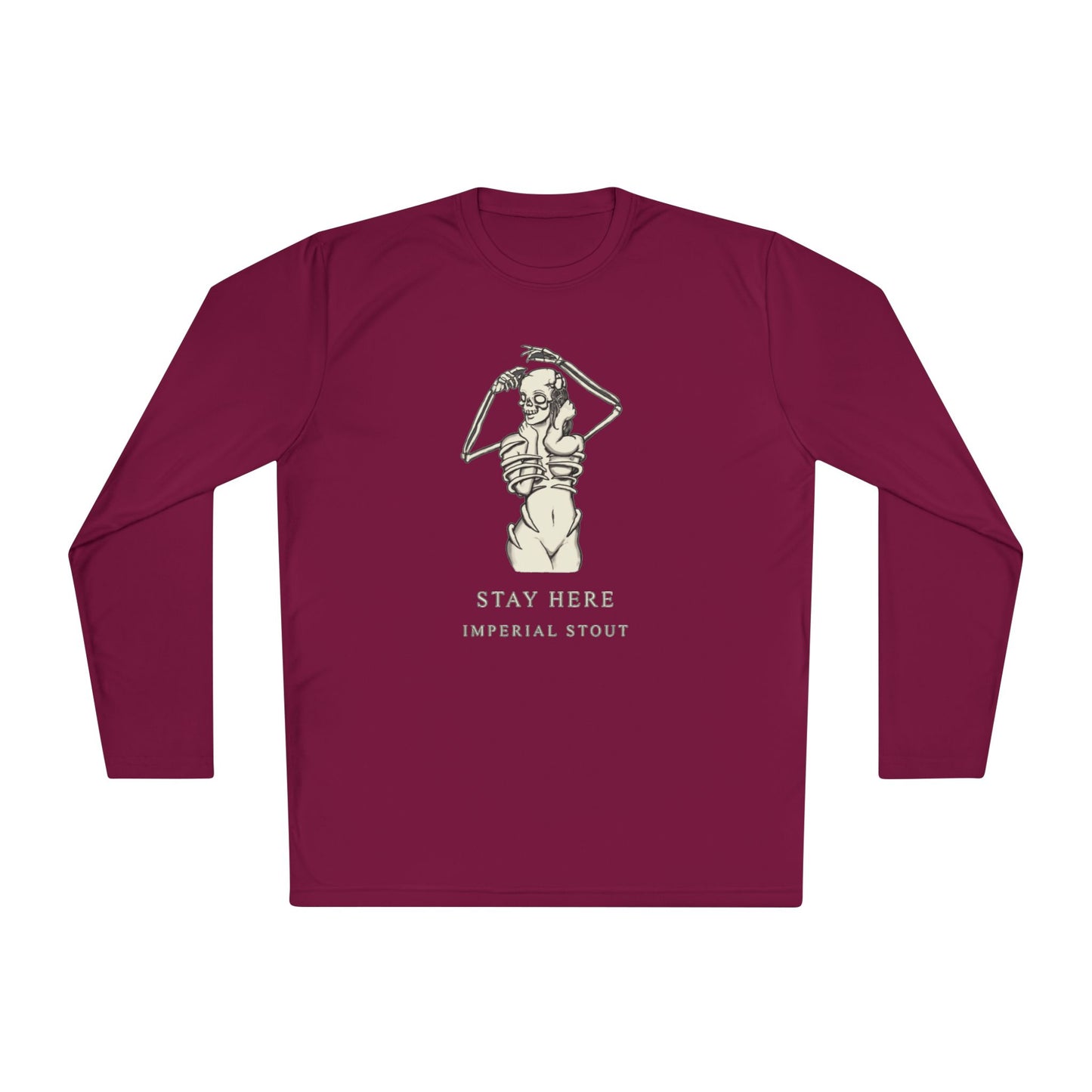 Stay Here Imperial Stout Unisex Lightweight Long Sleeve Tee