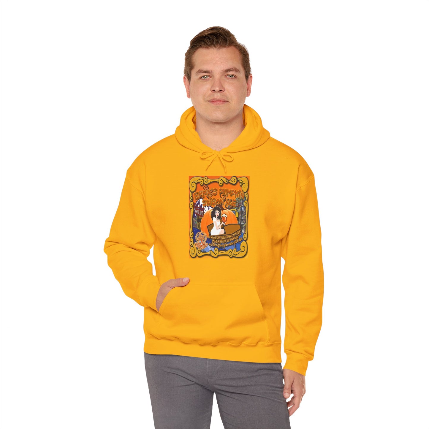 TRiNiTY Emma's Coffin Pumpkin Ale - Unisex Heavy Blend™ Hooded Sweatshirt