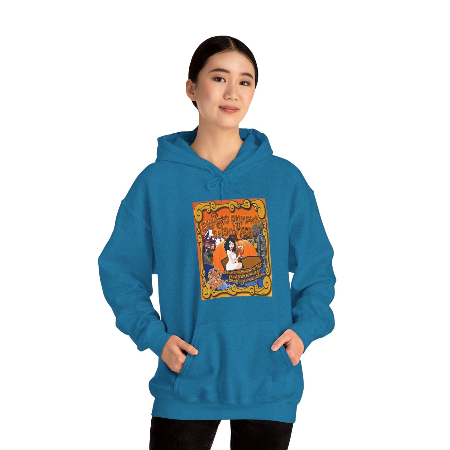 TRiNiTY Emma's Coffin Pumpkin Ale - Unisex Heavy Blend™ Hooded Sweatshirt