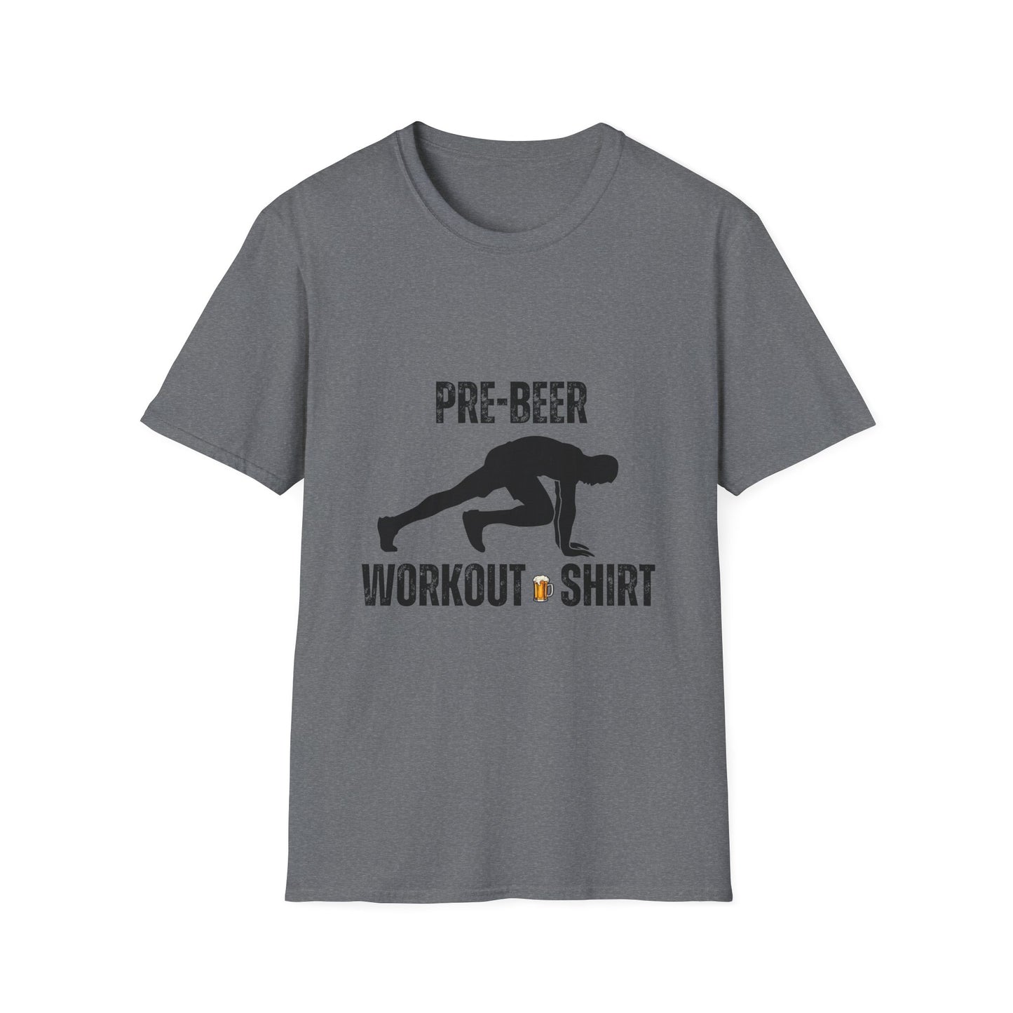Pre-Beer Workout T-Shirt, Fun Fitness Tee, Unisex Athletic Shirt, Workout Clothing, Beer Lover's Gift, Gym Apparel