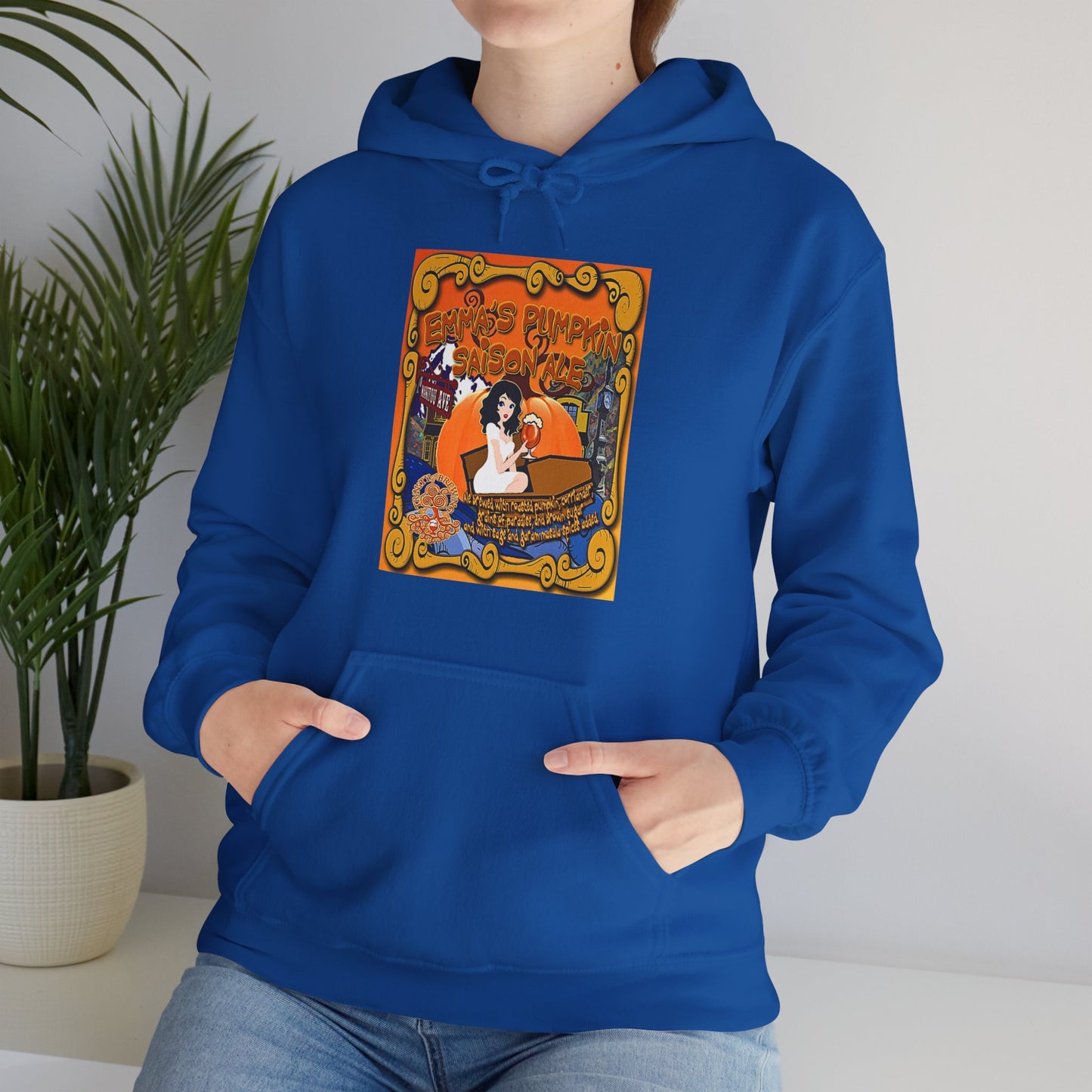TRiNiTY Emma's Coffin Pumpkin Ale - Unisex Heavy Blend™ Hooded Sweatshirt