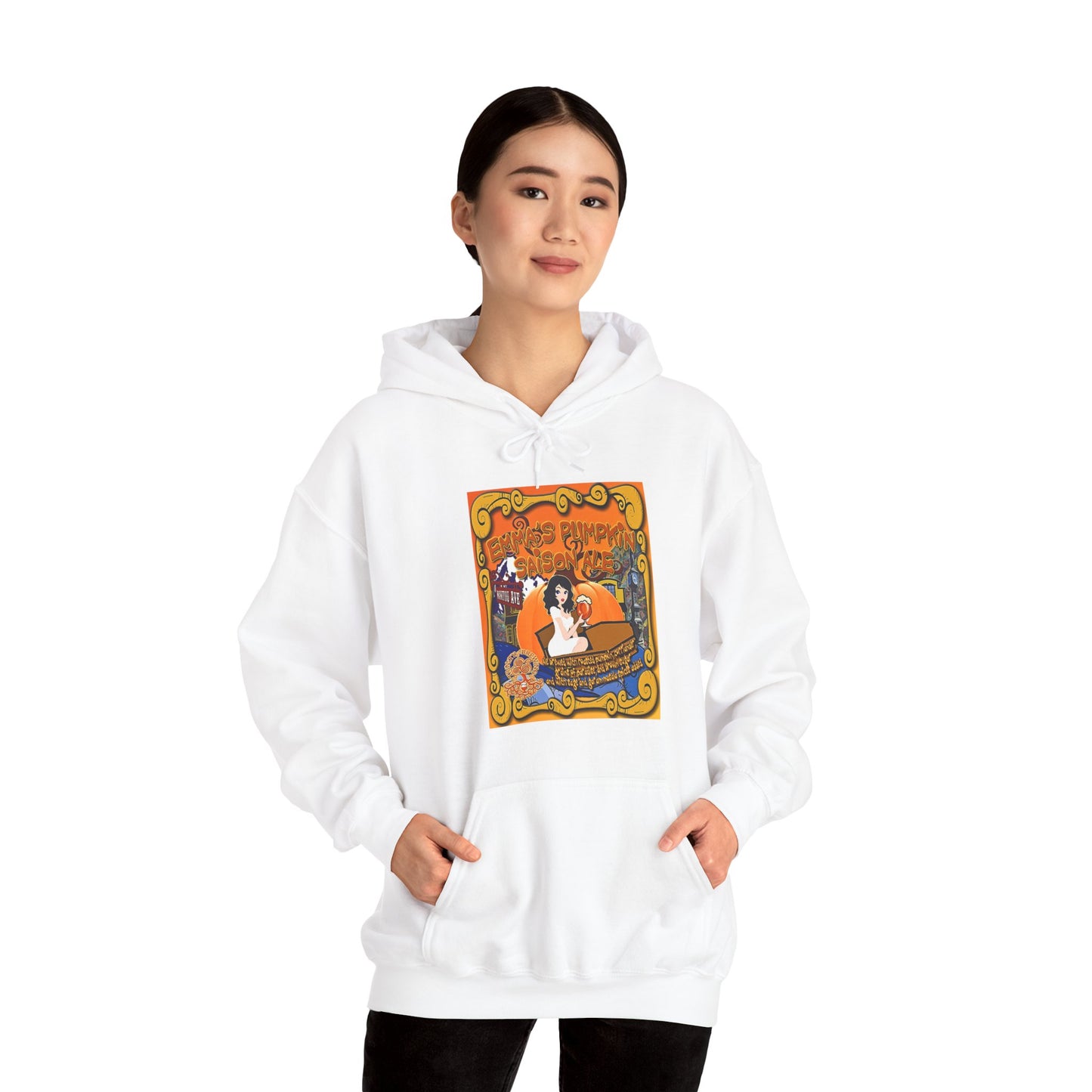 TRiNiTY Emma's Coffin Pumpkin Ale - Unisex Heavy Blend™ Hooded Sweatshirt