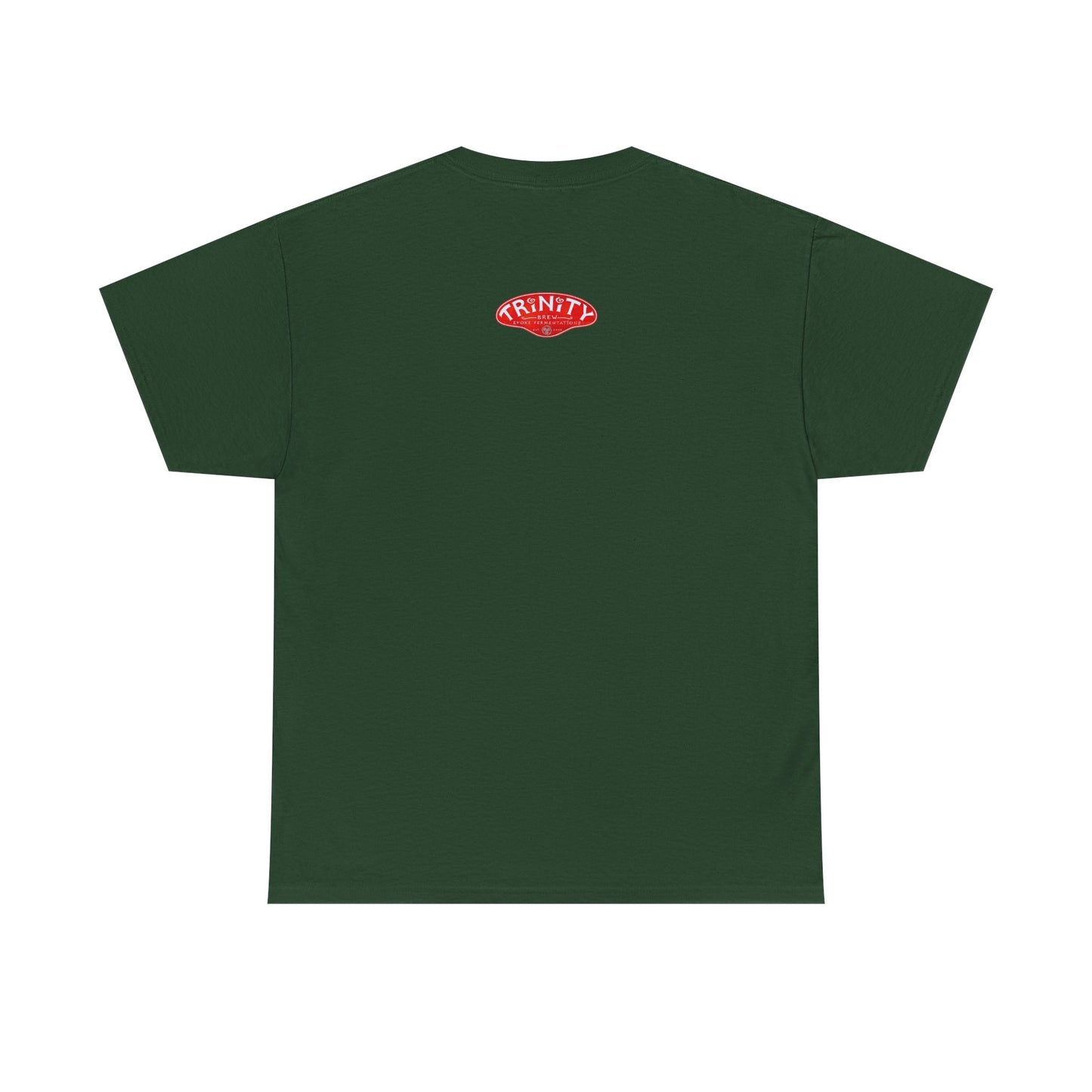TRiNiTY Book Arch (Red Logo on Back) - Unisex Heavy Cotton Tee