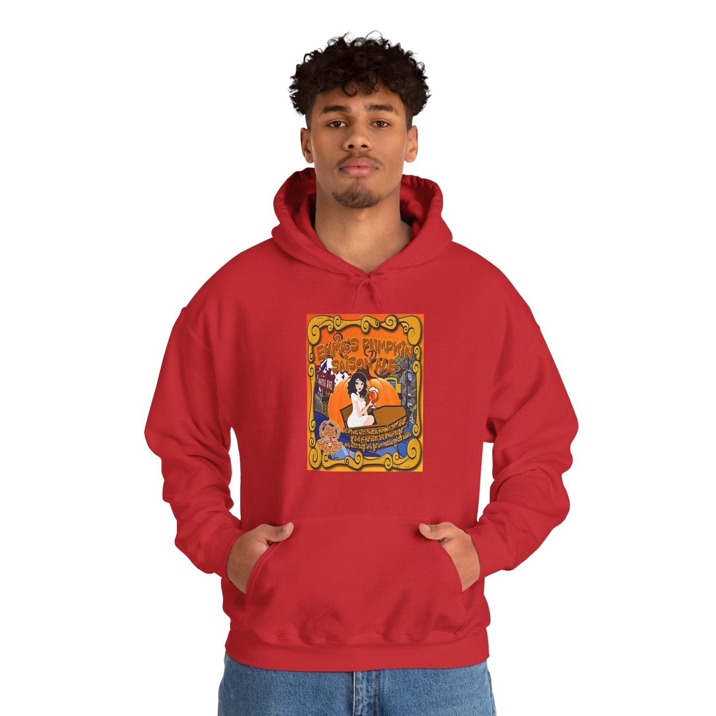 TRiNiTY Emma's Coffin Pumpkin Ale - Unisex Heavy Blend™ Hooded Sweatshirt