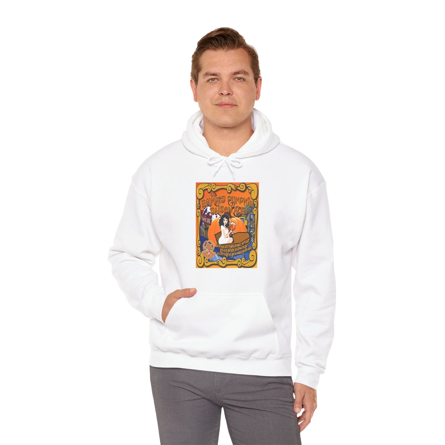TRiNiTY Emma's Coffin Pumpkin Ale - Unisex Heavy Blend™ Hooded Sweatshirt