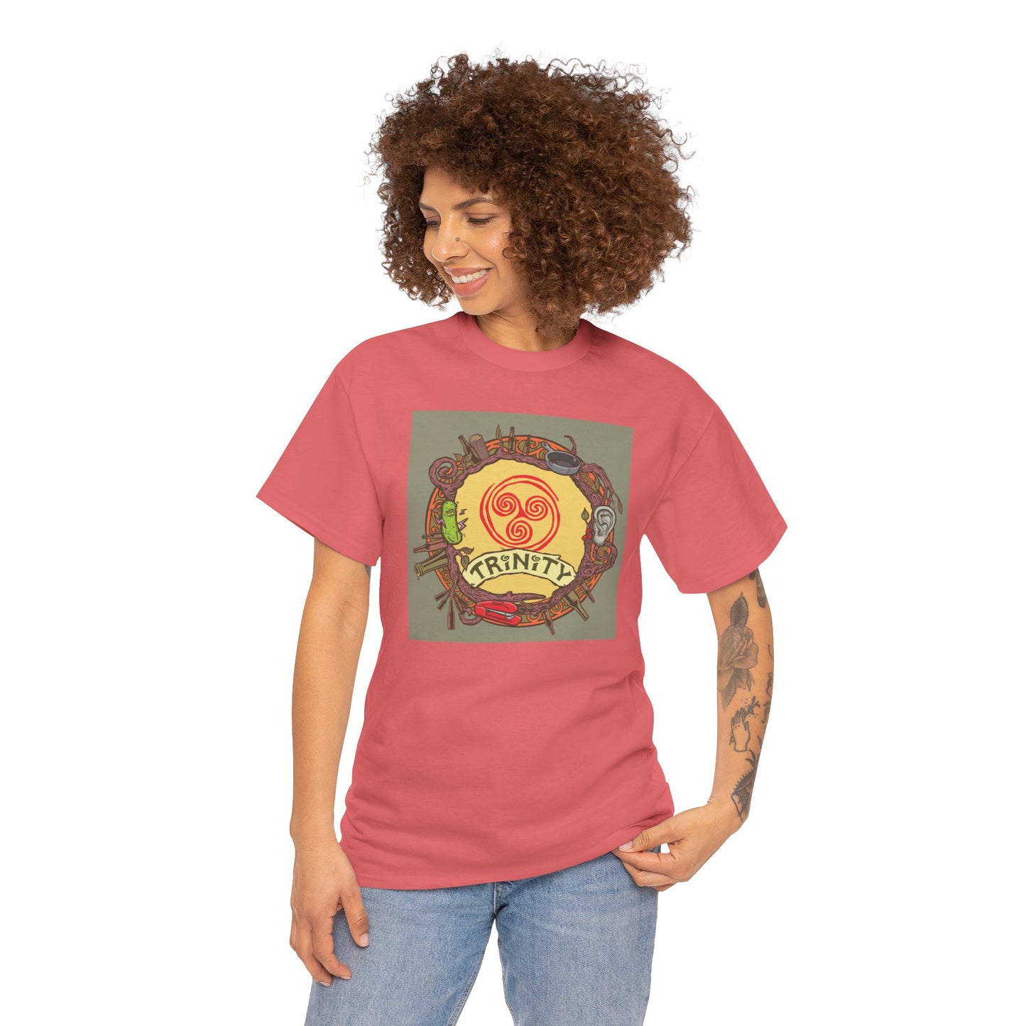 TRiNiTY Retro Logo - Unisex Heavy Cotton Tee