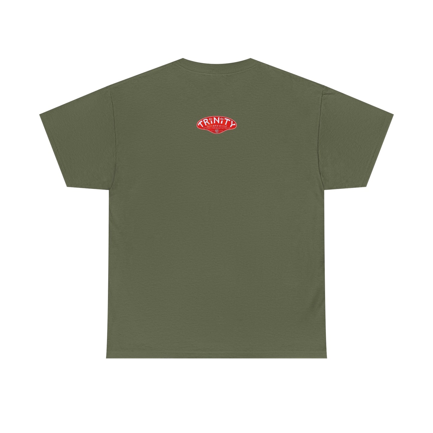 TRiNiTY Book Arch (Red Logo on Back) - Unisex Heavy Cotton Tee