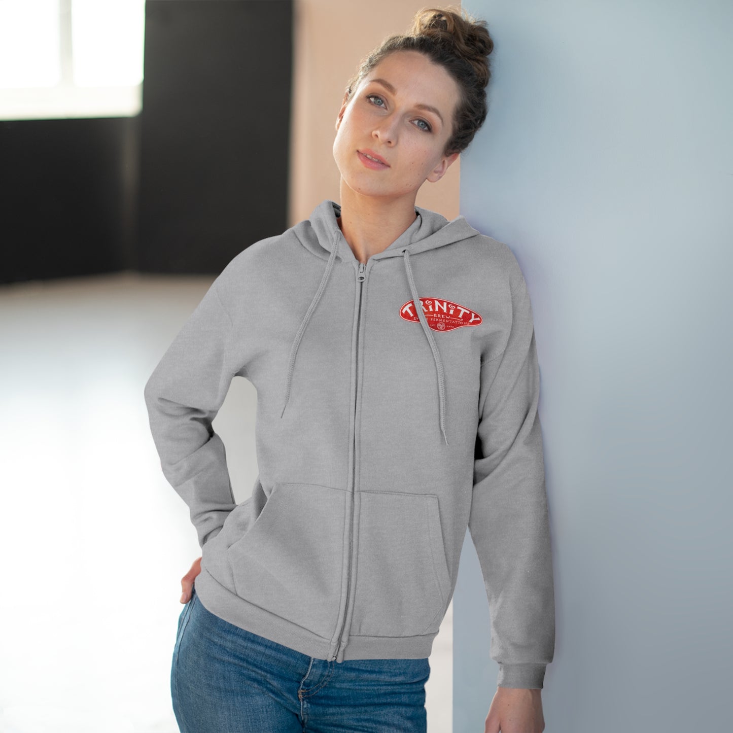 TRiNiTY Funky Reggae Beer - Unisex Hooded Zip Sweatshirt