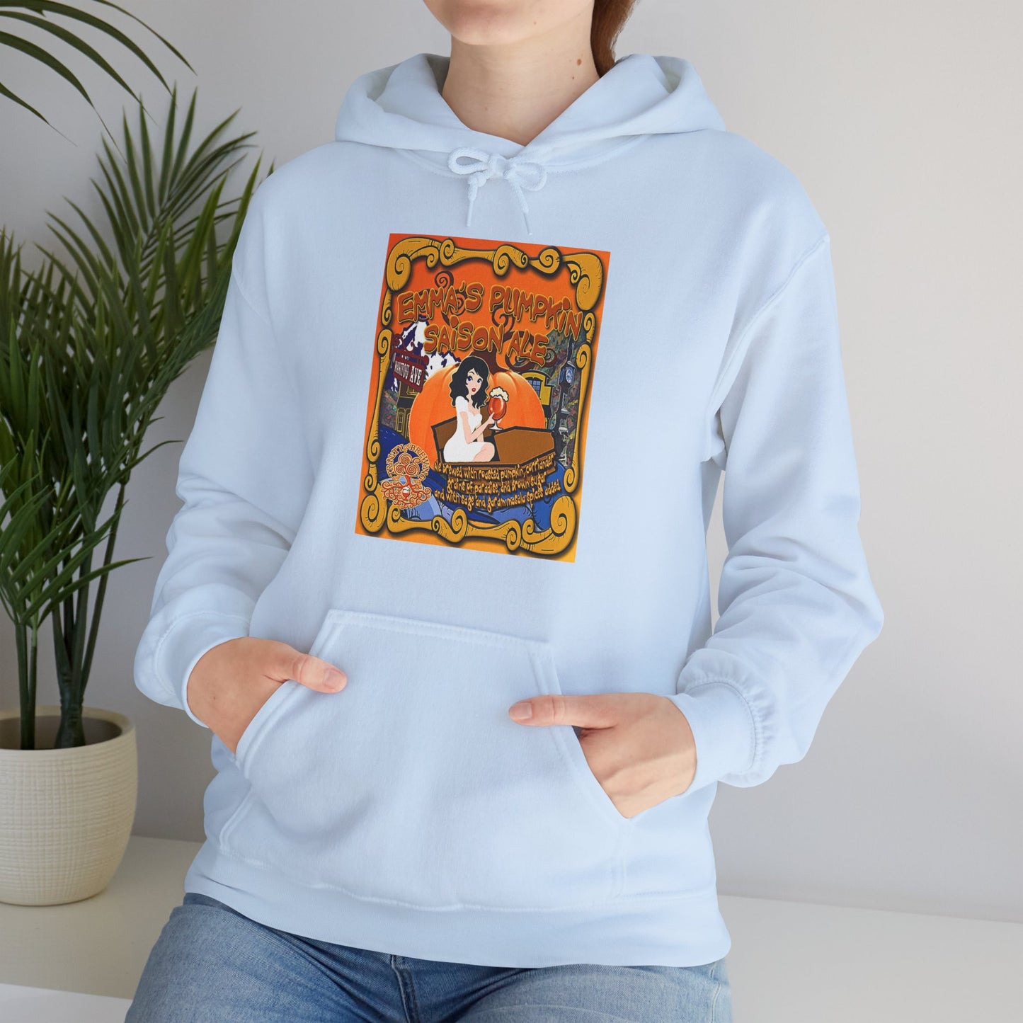 TRiNiTY Emma's Coffin Pumpkin Ale - Unisex Heavy Blend™ Hooded Sweatshirt