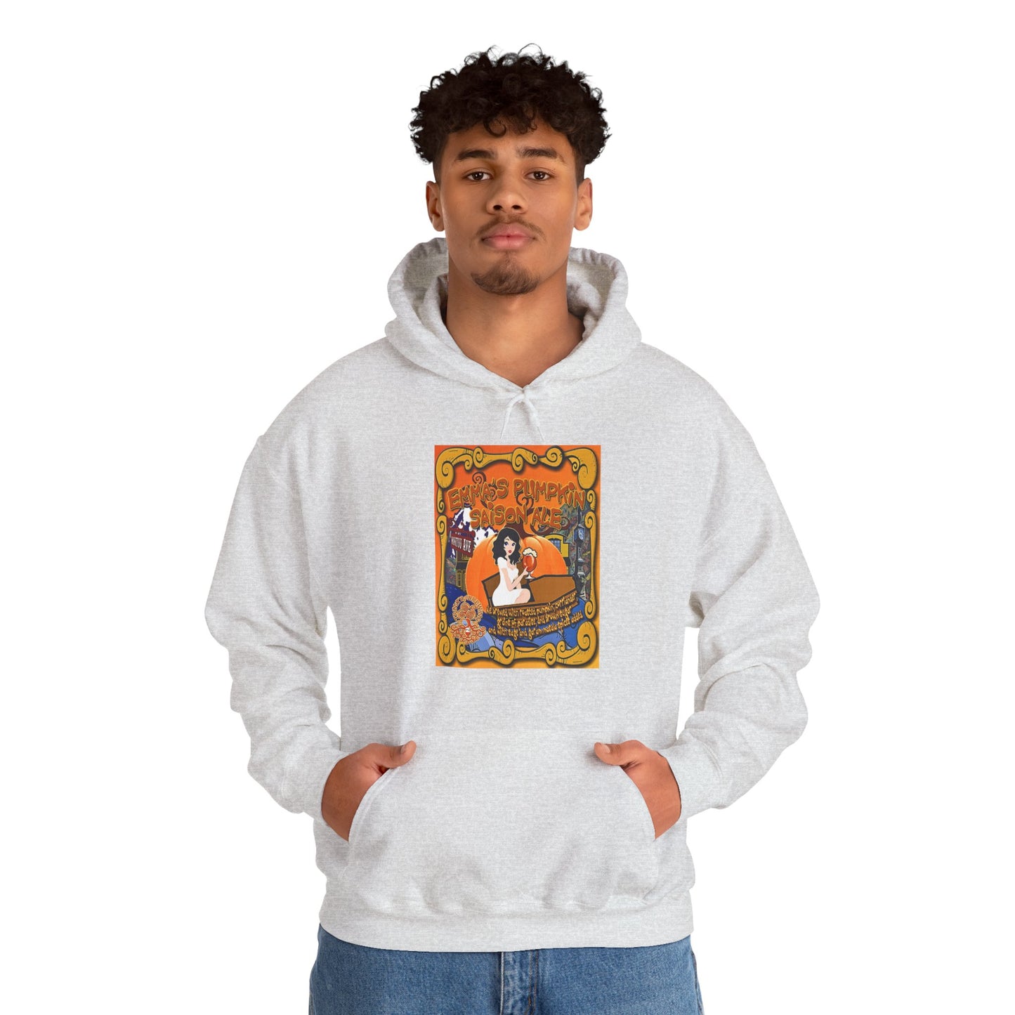 TRiNiTY Emma's Coffin Pumpkin Ale - Unisex Heavy Blend™ Hooded Sweatshirt