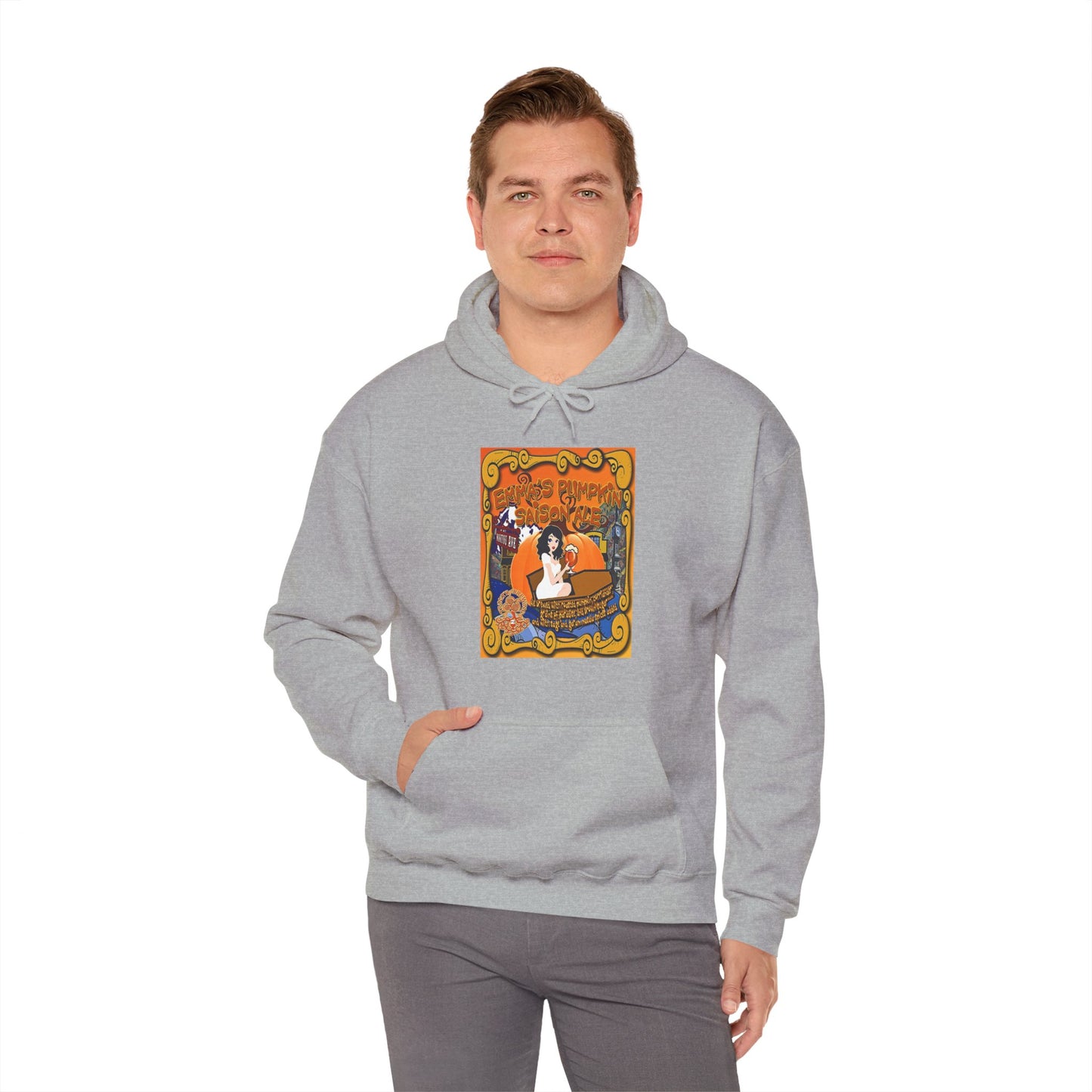 TRiNiTY Emma's Coffin Pumpkin Ale - Unisex Heavy Blend™ Hooded Sweatshirt