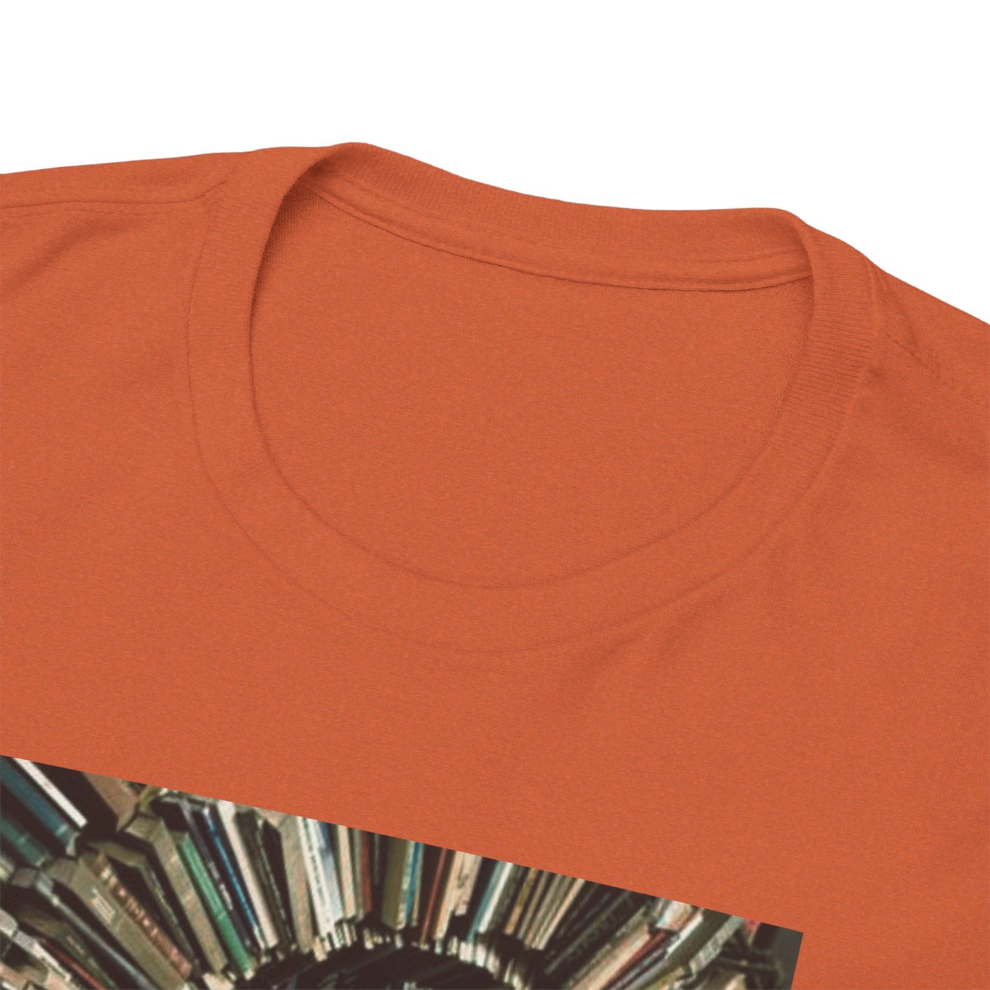TRiNiTY Book Arch (Red Logo on Back) - Unisex Heavy Cotton Tee