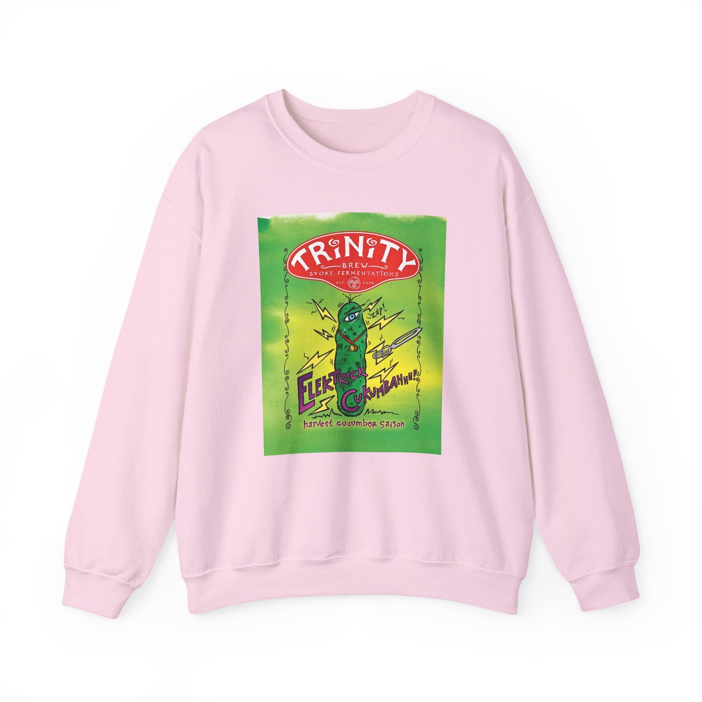 TRiNiTY Electrick Cukumbahh (Lighter Colors) - Unisex Heavy Blend™ Crewneck Sweatshirt