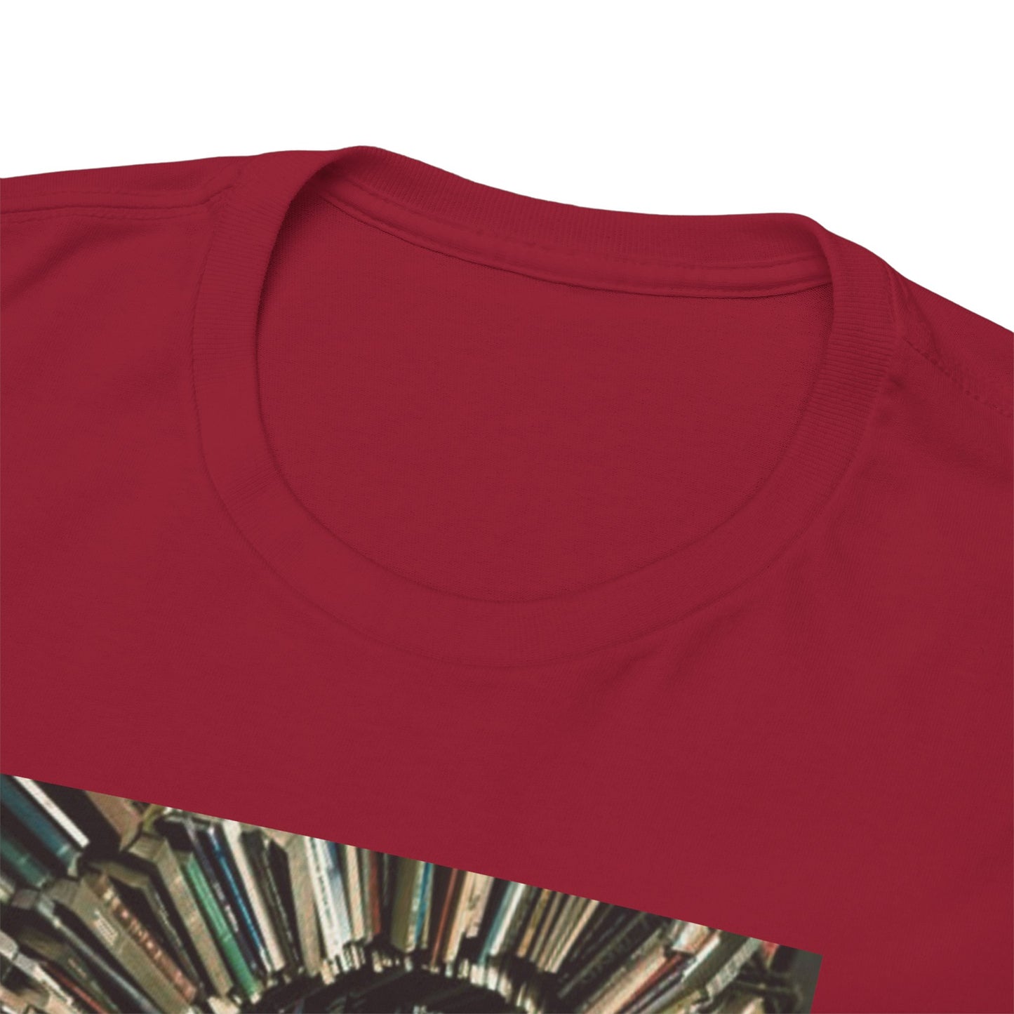 TRiNiTY Book Arch (Red Logo on Back) - Unisex Heavy Cotton Tee