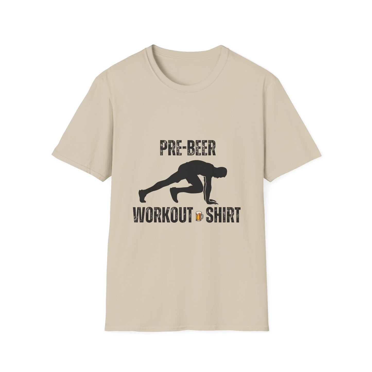 Pre-Beer Workout T-Shirt, Fun Fitness Tee, Unisex Athletic Shirt, Workout Clothing, Beer Lover's Gift, Gym Apparel
