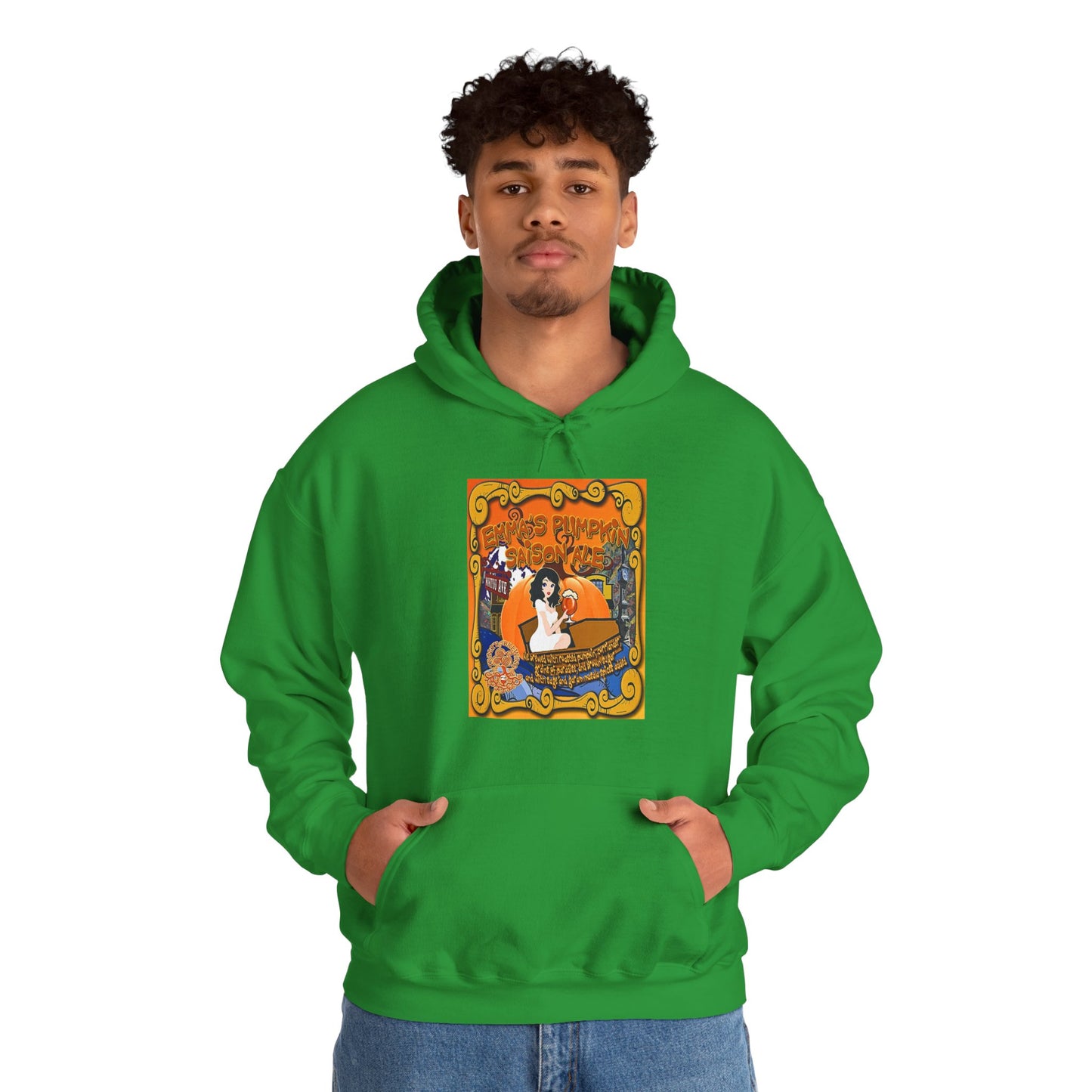 TRiNiTY Emma's Coffin Pumpkin Ale - Unisex Heavy Blend™ Hooded Sweatshirt