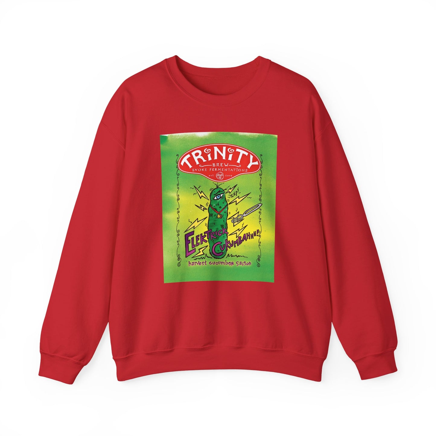 TRiNiTY Electrick Cukumbahh (Lighter Colors) - Unisex Heavy Blend™ Crewneck Sweatshirt
