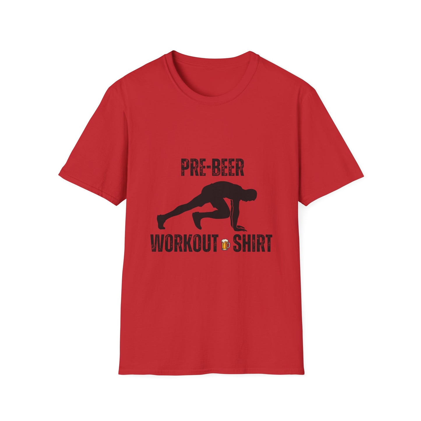 Pre-Beer Workout T-Shirt, Fun Fitness Tee, Unisex Athletic Shirt, Workout Clothing, Beer Lover's Gift, Gym Apparel