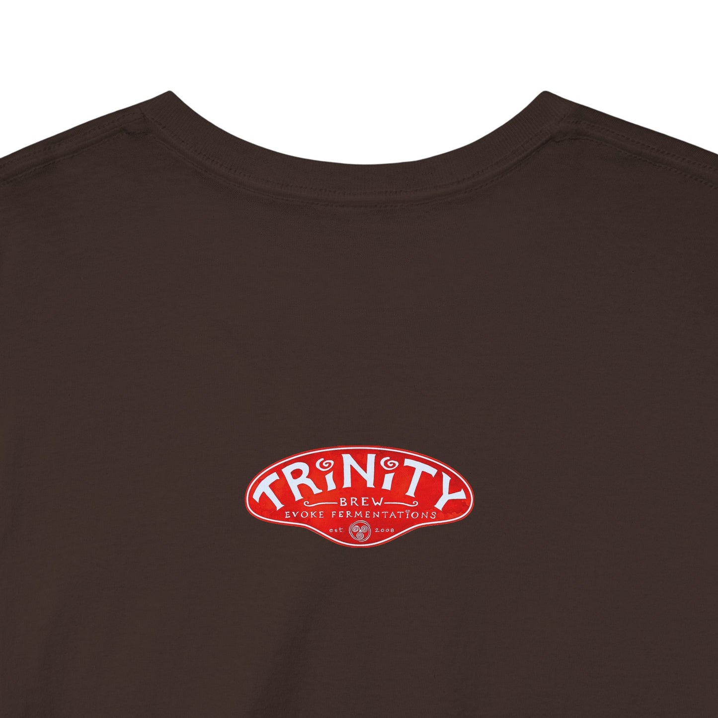 TRiNiTY Book Arch (Red Logo on Back) - Unisex Heavy Cotton Tee