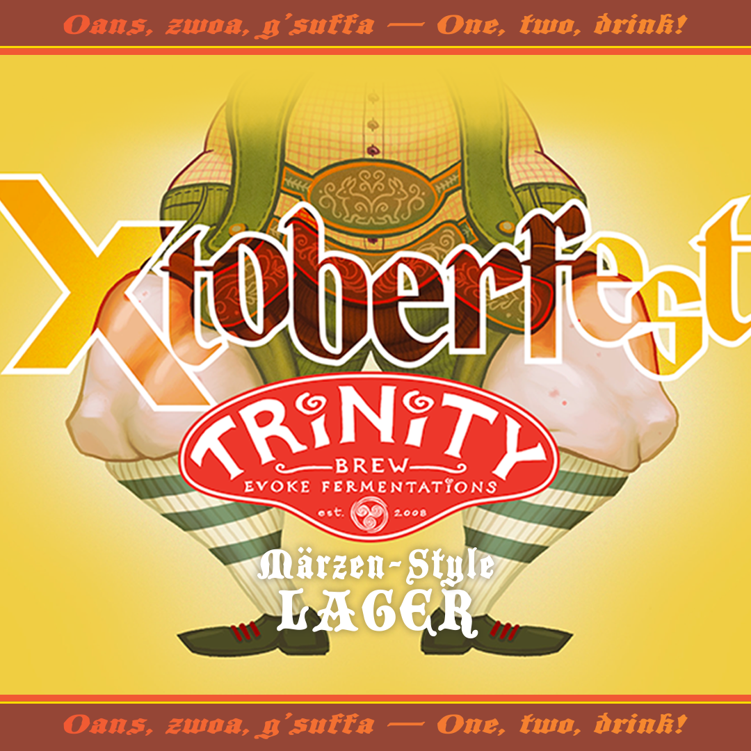 TRiNiTY Xtoberfest (Darker Colors) Oktoberfest T-Shirt - Unisex Garment-Dyed T-shirt