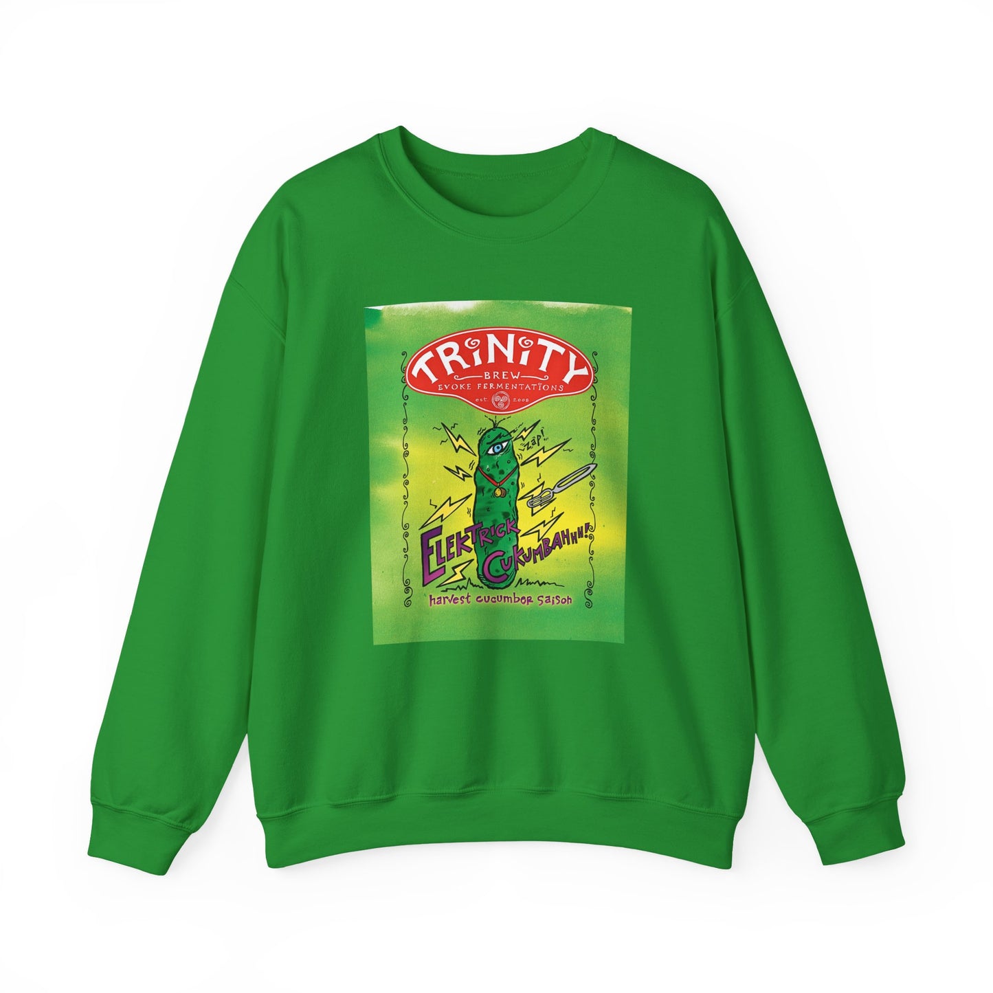 TRiNiTY Electrick Cukumbahh (Lighter Colors) - Unisex Heavy Blend™ Crewneck Sweatshirt
