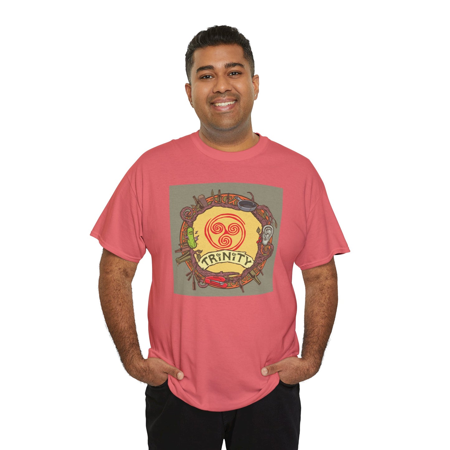TRiNiTY Retro Logo - Unisex Heavy Cotton Tee